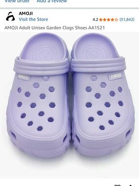 AMO Women’s  Lilac Ventilated Clog Sandals